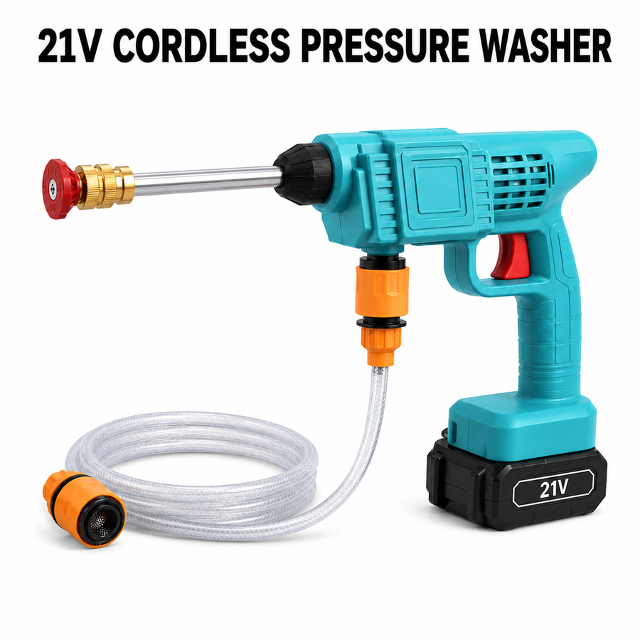 21V Cordless Portable Pressure Washer Kit