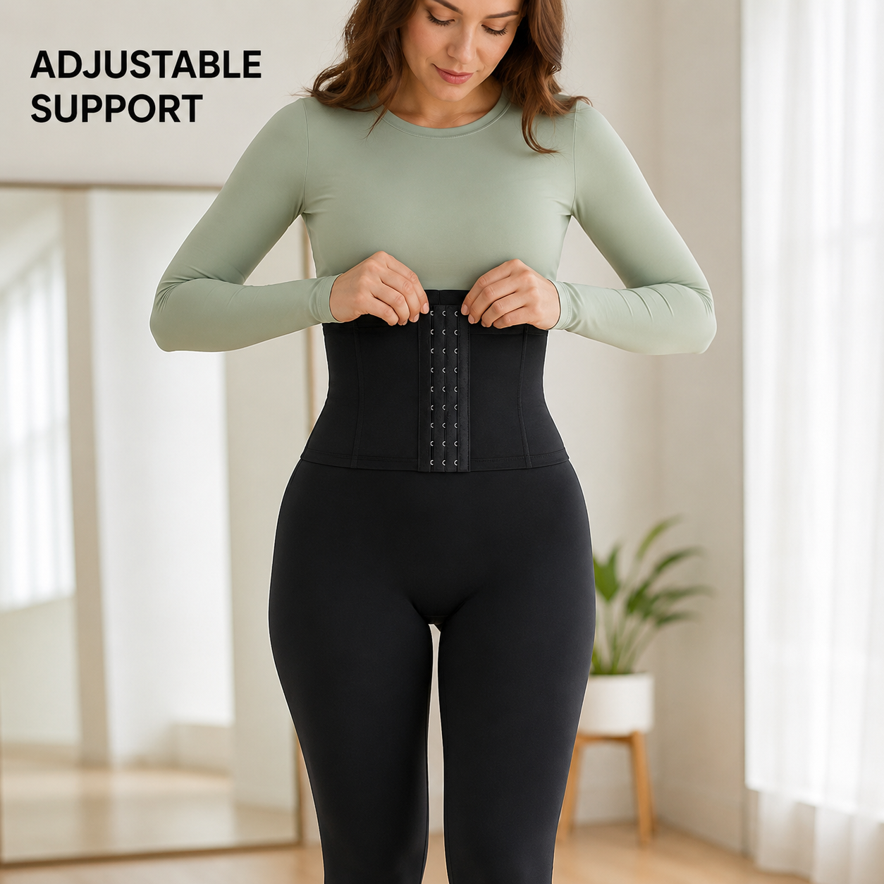 3-Level Adjustable High-Waist Shape-wear  Shorts