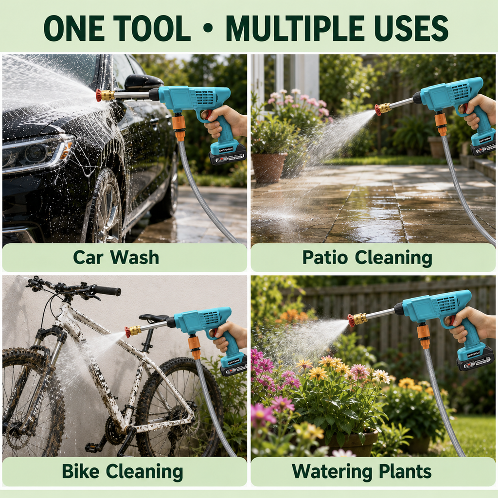 21V Cordless Portable Pressure Washer Kit