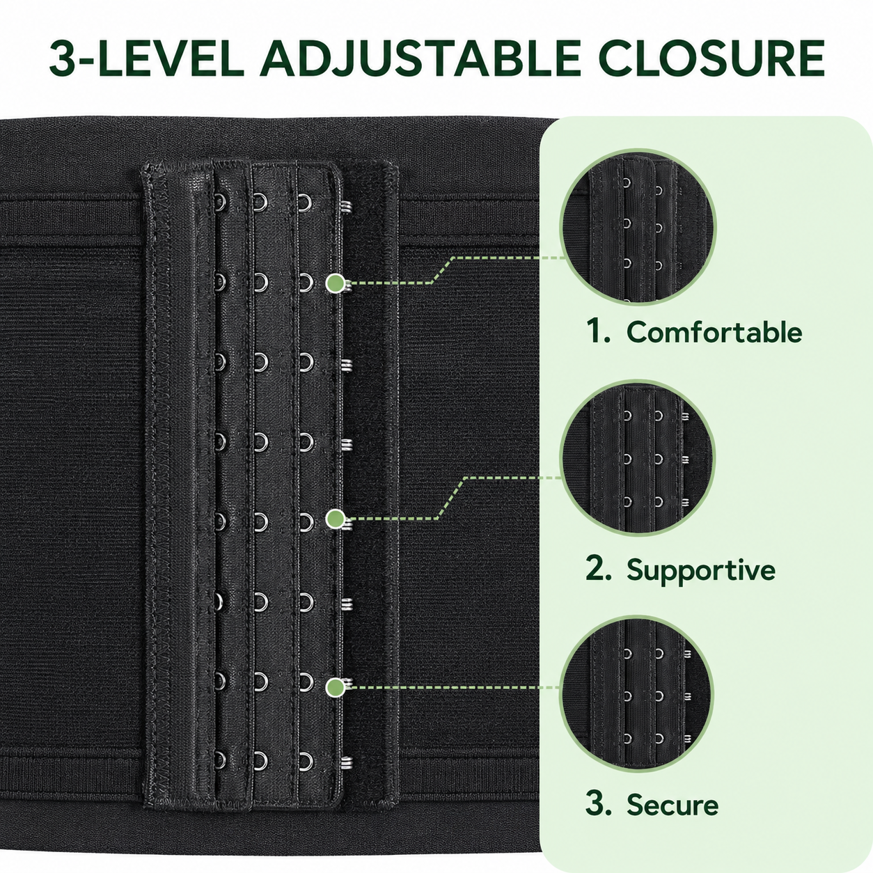 3-Level Adjustable High-Waist Shape-wear  Shorts