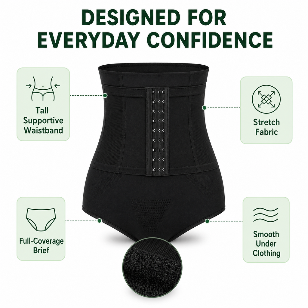 3-Level Adjustable High-Waist Shape-wear  Shorts