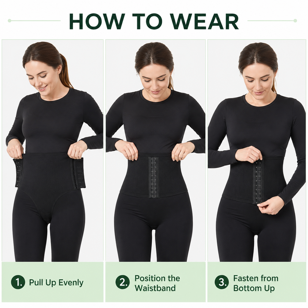 3-Level Adjustable High-Waist Shape-wear  Shorts