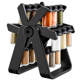 18 Jar Rotating Spice Rack - transparent background