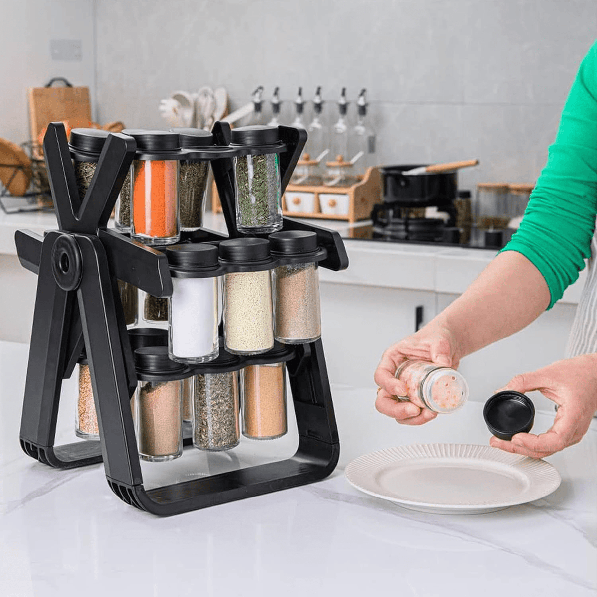 18 Jar Rotating Spice Rack - Zambeel