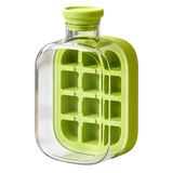 2-in-1 Ice Cube Tray with Bottle - transparent background
