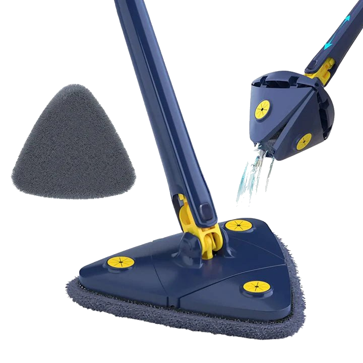 360 Rotating Adjustable Mop - transparent background