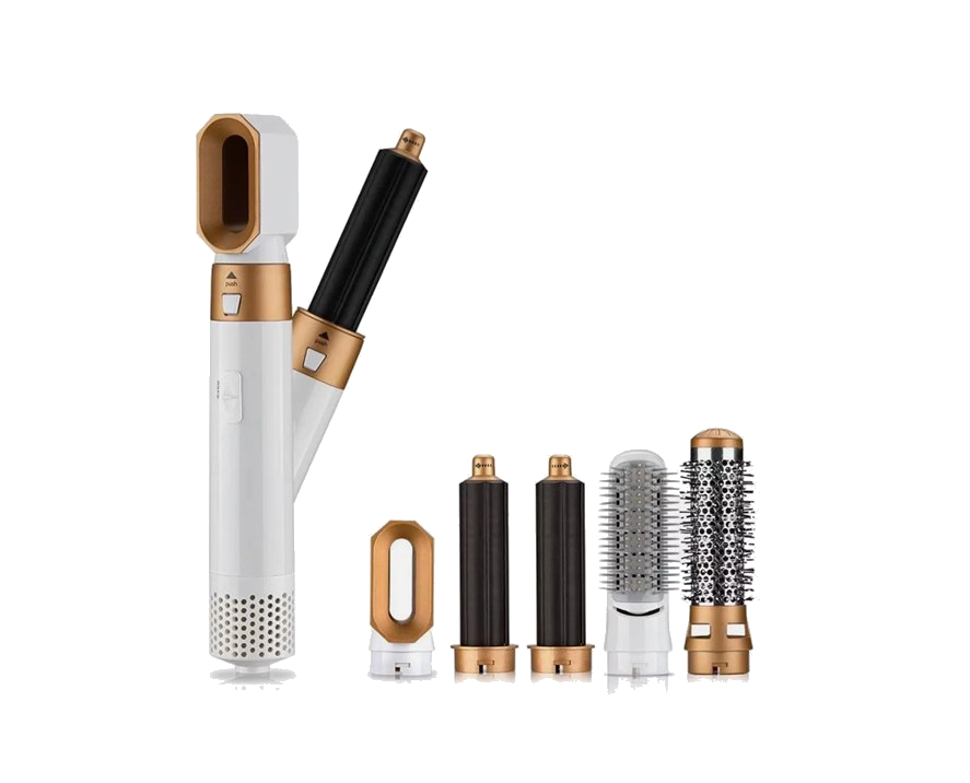 5-in-1 Hair Brush - transparent background
