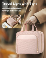 Large Travel Cosmetic Bag with Waterproof Hanging Hook view 2
