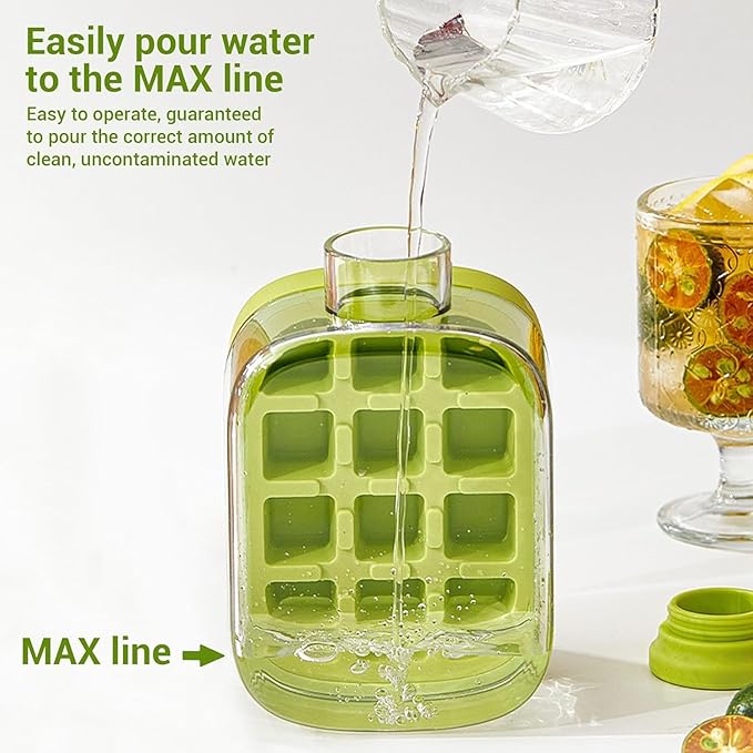 2-in-1 Ice Cube Tray with Bottle view 2