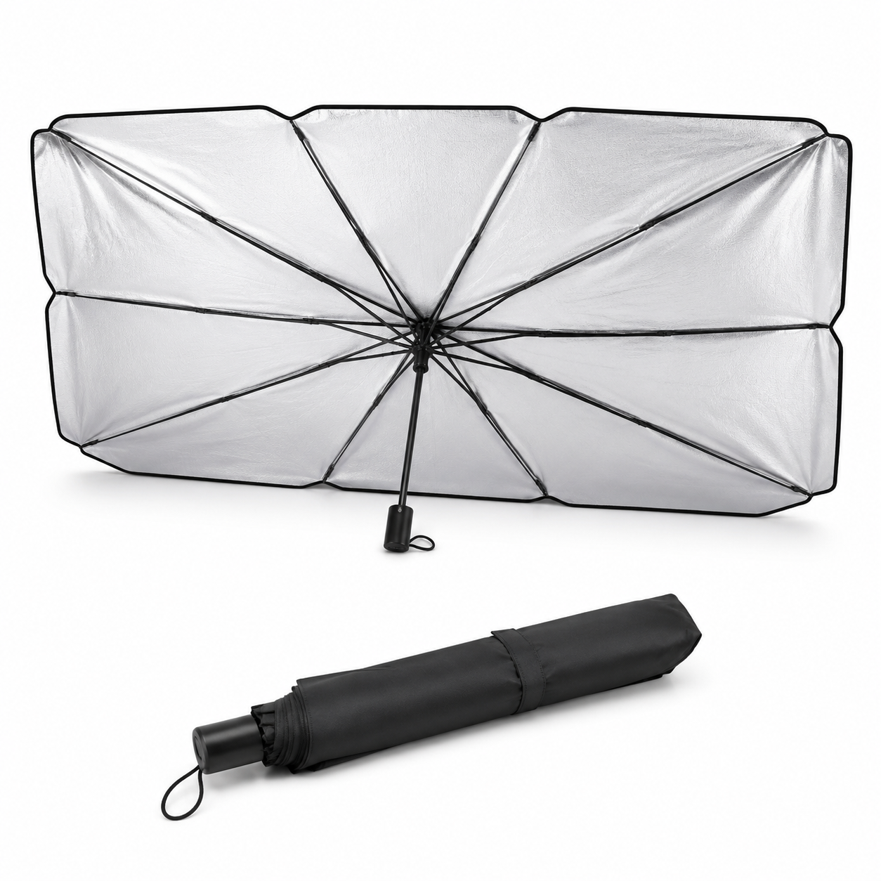 Foldable Car Windshield Sunshade Umbrella – Heat & Glare Shield