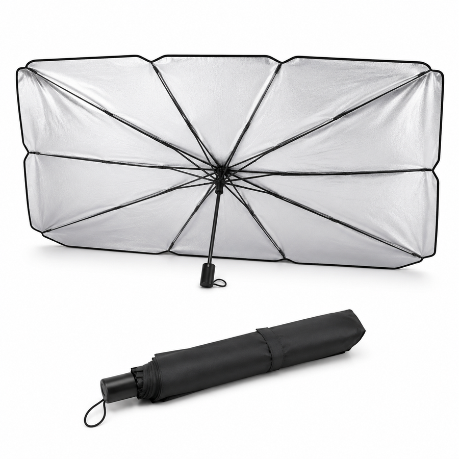Foldable Car Windshield Sunshade Umbrella – Heat & Glare Shield