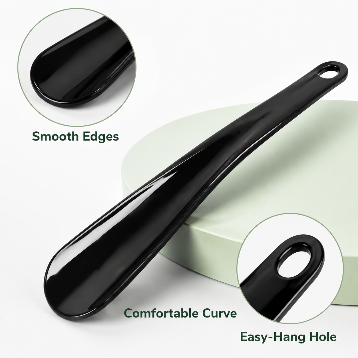 Compact Easy-Slip Shoehorn