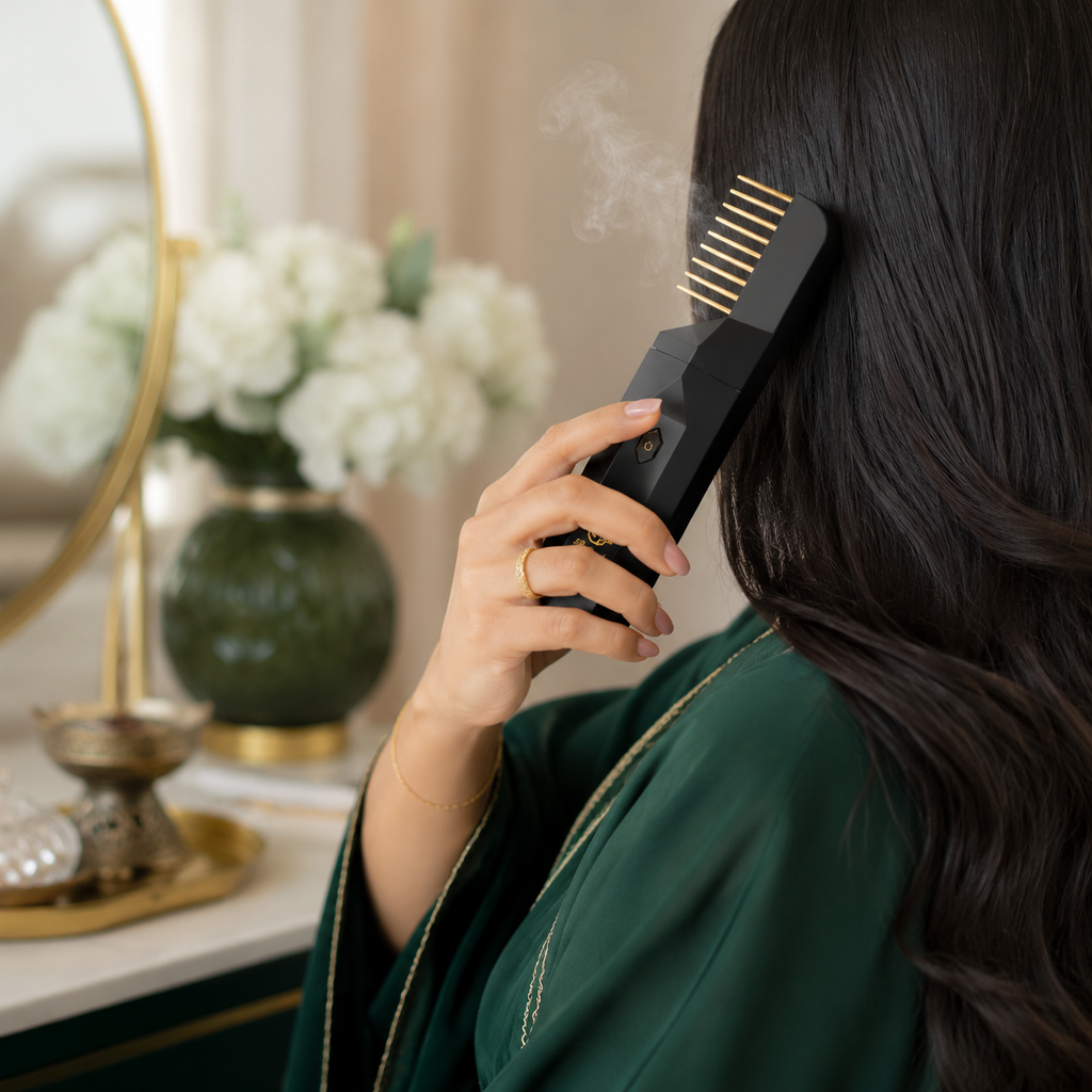 Electric Hair Bakhoor Comb – Portable Fragrance Diffuser