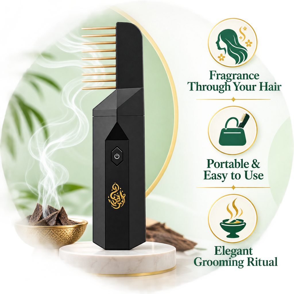 Electric Hair Bakhoor Comb – Portable Fragrance Diffuser