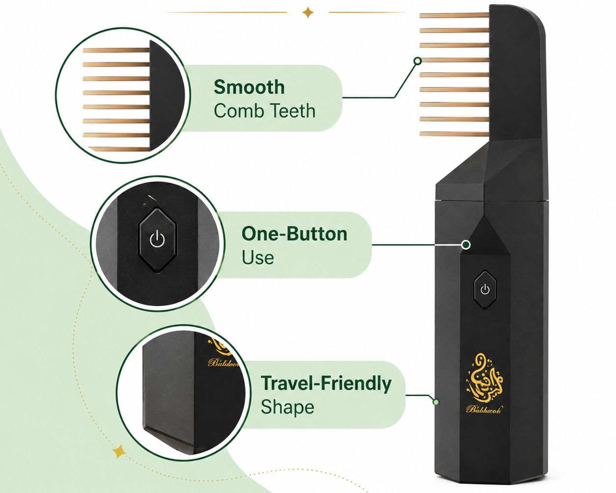 Electric Hair Bakhoor Comb – Portable Fragrance Diffuser