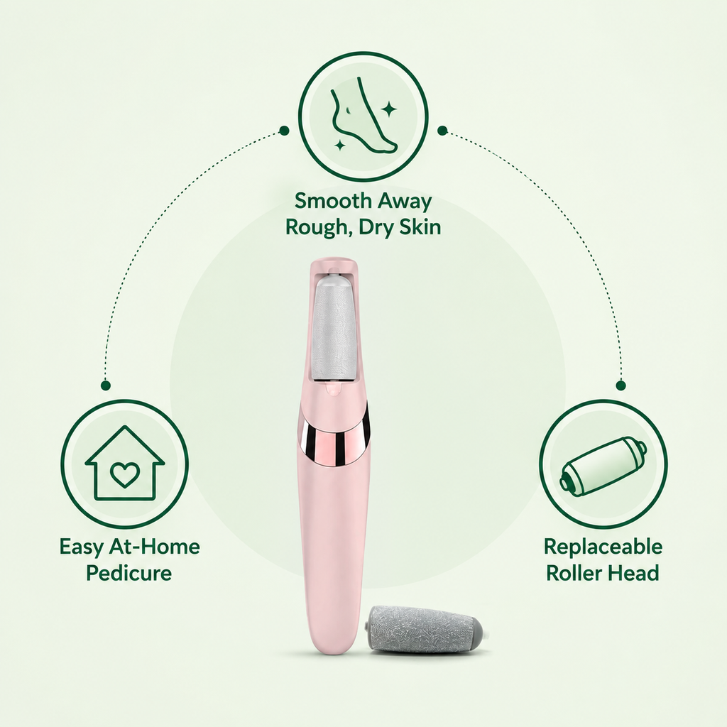 Rechargeable Electric Foot File – At-Home Pedicure Tool