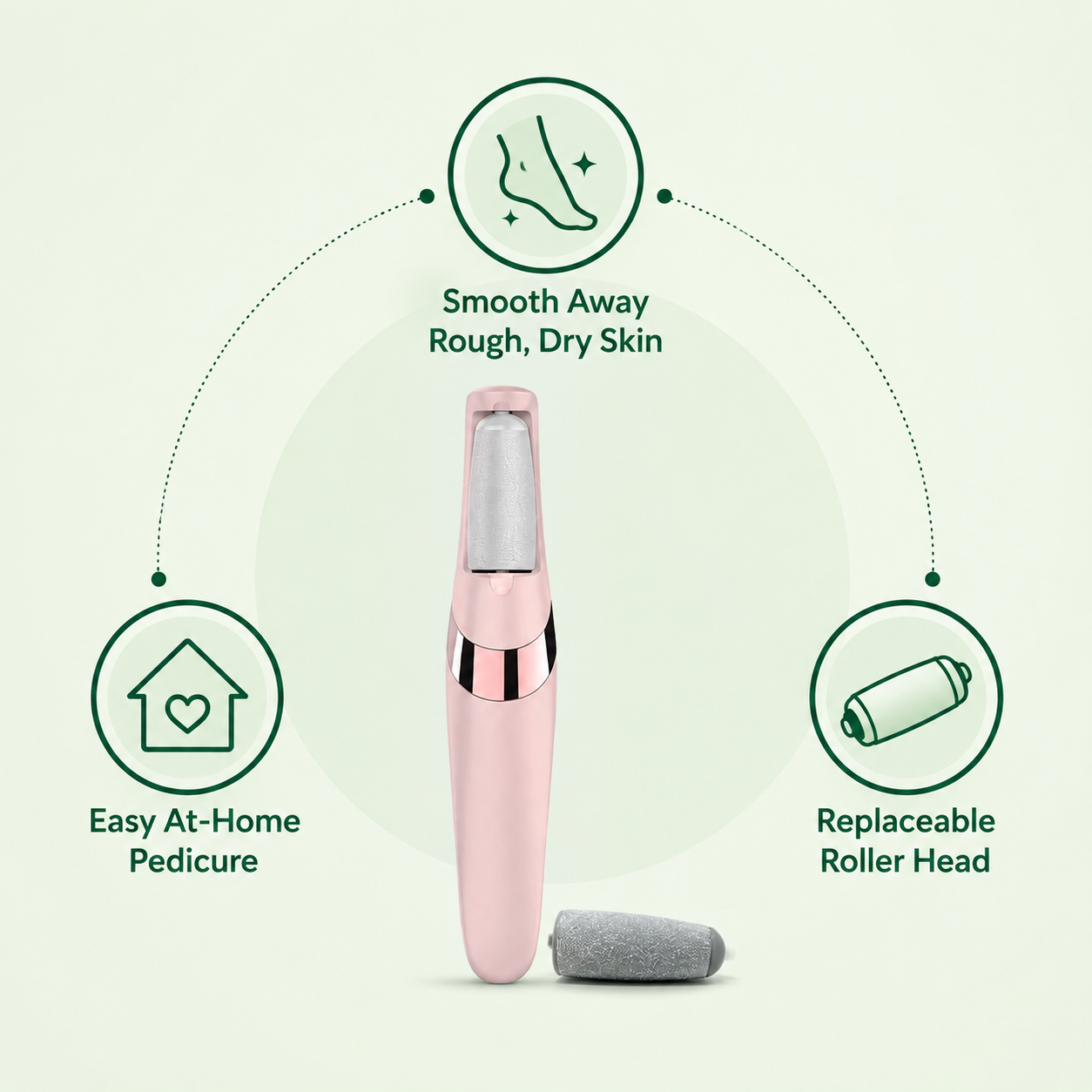 Rechargeable Electric Foot File – At-Home Pedicure Tool