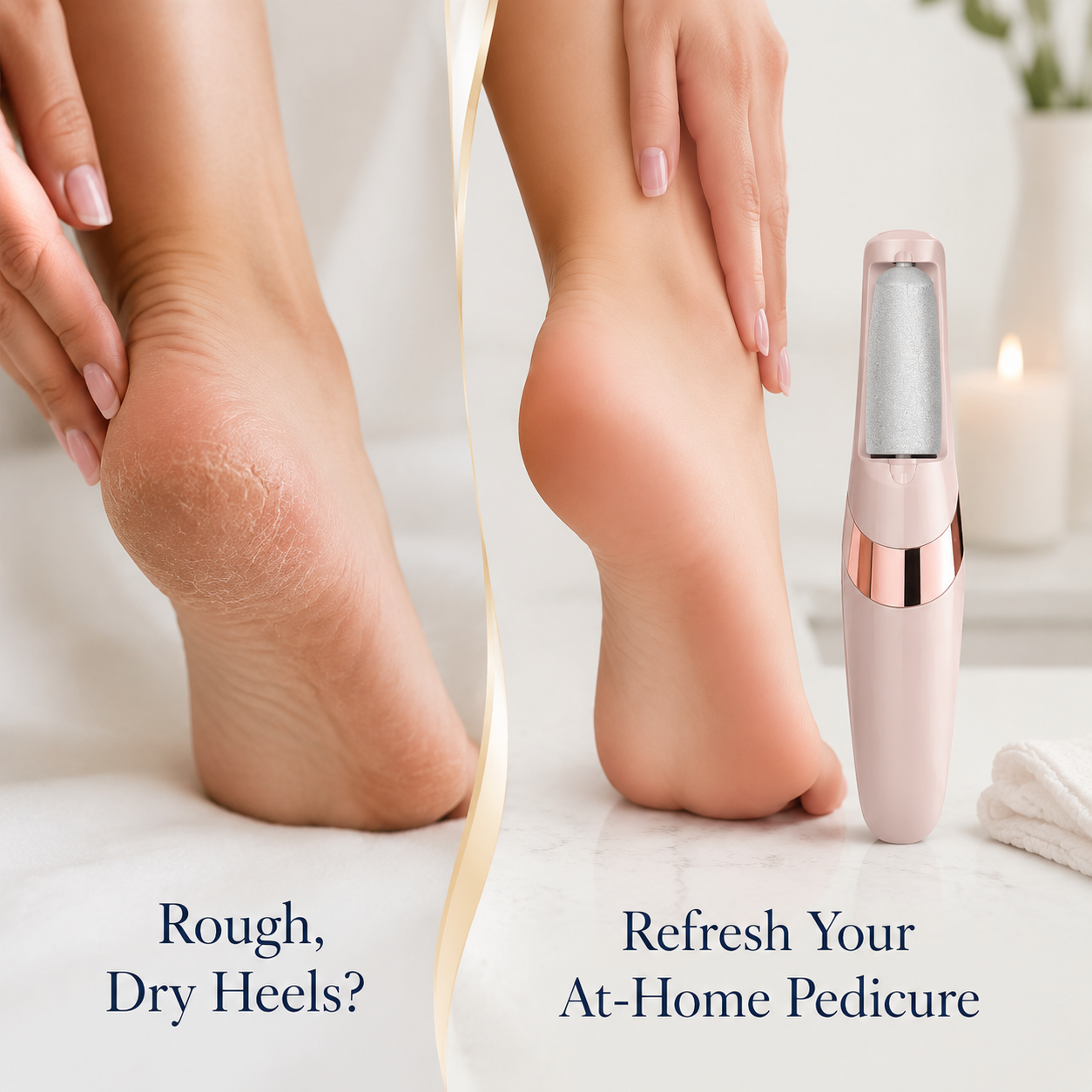Rechargeable Electric Foot File – At-Home Pedicure Tool