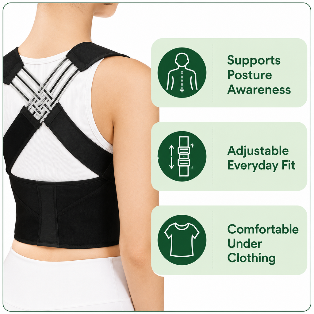 Adjustable Posture Support Shaper – Shoulder & Waist Brace