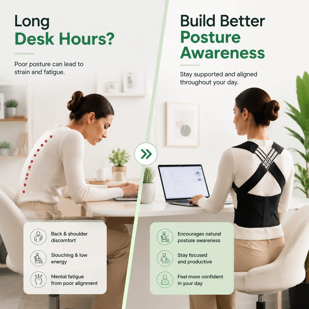 Adjustable Posture Support Shaper – Shoulder & Waist Brace