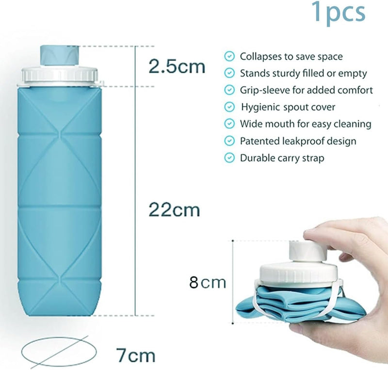 Silicone Folding Water Bottle view 4
