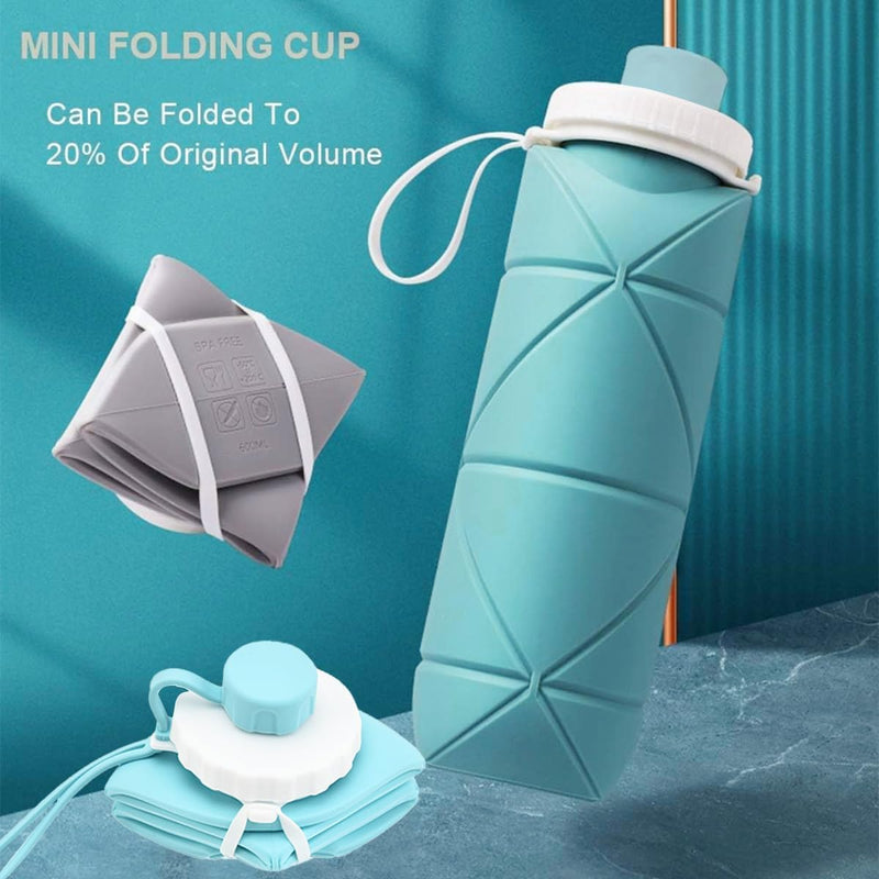 Silicone Folding Water Bottle view 2