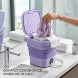 Portable Mini Washing Machine – Compact Foldable Washer for Clothes ShifBy