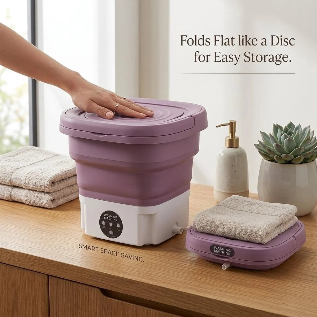 Portable Mini Washing Machine – Compact Foldable Washer for Clothes ShifBy