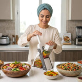 5-in-1 Manual Vegetable Cutter – Multi-Function Slicer, Chopper & Grater ShifBy