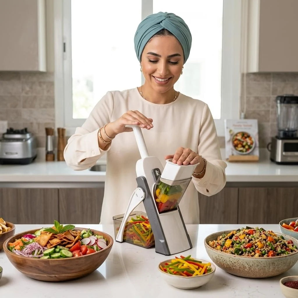 5-in-1 Manual Vegetable Cutter – Multi-Function Slicer, Chopper & Grater ShifBy
