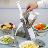 5-in-1 Manual Vegetable Cutter – Multi-Function Slicer, Chopper & Grater ShifBy
