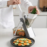 5-in-1 Manual Vegetable Cutter – Multi-Function Slicer, Chopper & Grater ShifBy