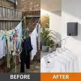 Premium Retractable Clothesline – Wall Mounted Space Saving Laundry Drying Rack ShifBy