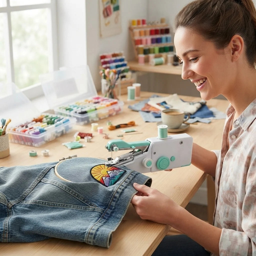 Handheld Sewing Machine – Compact Cordless Stitching Machine for Home ShifBy