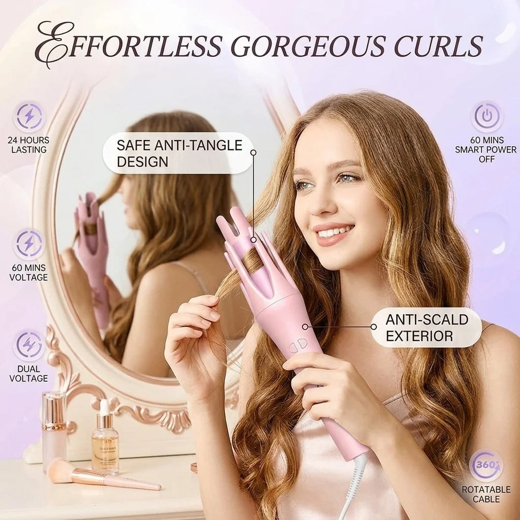 Automatic Hair Wave Maker – Effortless Curls & Beach Waves ShifBy