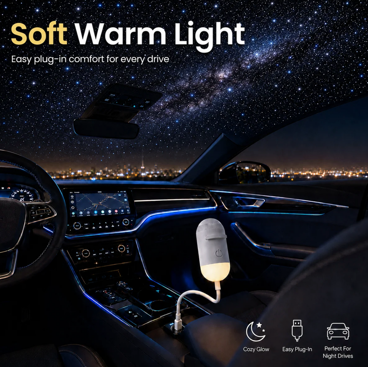 ✨ Plug-and-Play HD Star Projector - Turn your rooms into galaxies