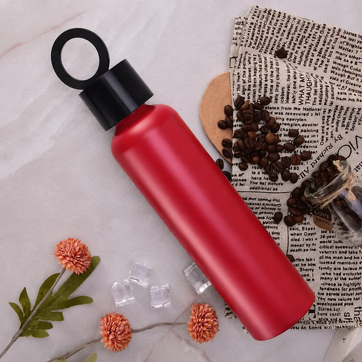 Vacuum Insulated Water Bottle with Holder - Zambeel