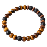 Natural Stone Beaded Bracelet - transparent background