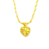Heart Shaped Memorial Necklace - transparent background