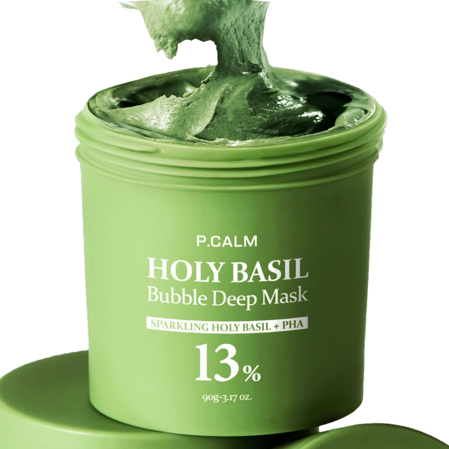 Holy Basil Bubble Deep Mask - transparent background