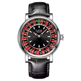 LIGE Roulette Dial Watch - transparent background