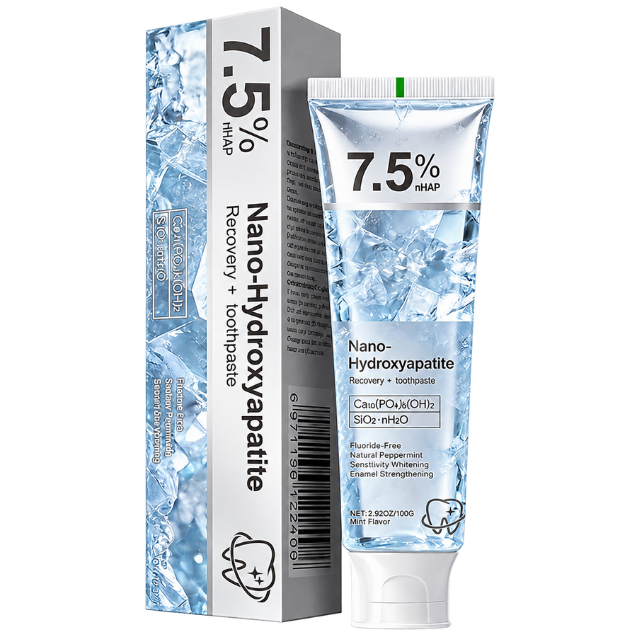 Nano-Hydroxyapatite Recovery Toothpaste 7.5% nHAP - transparent background