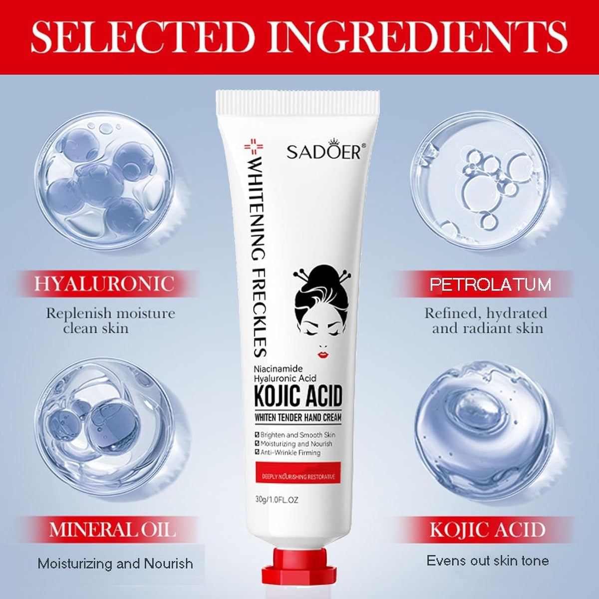 Sadoer - Kojic Acid Hand Cream - Zambeel