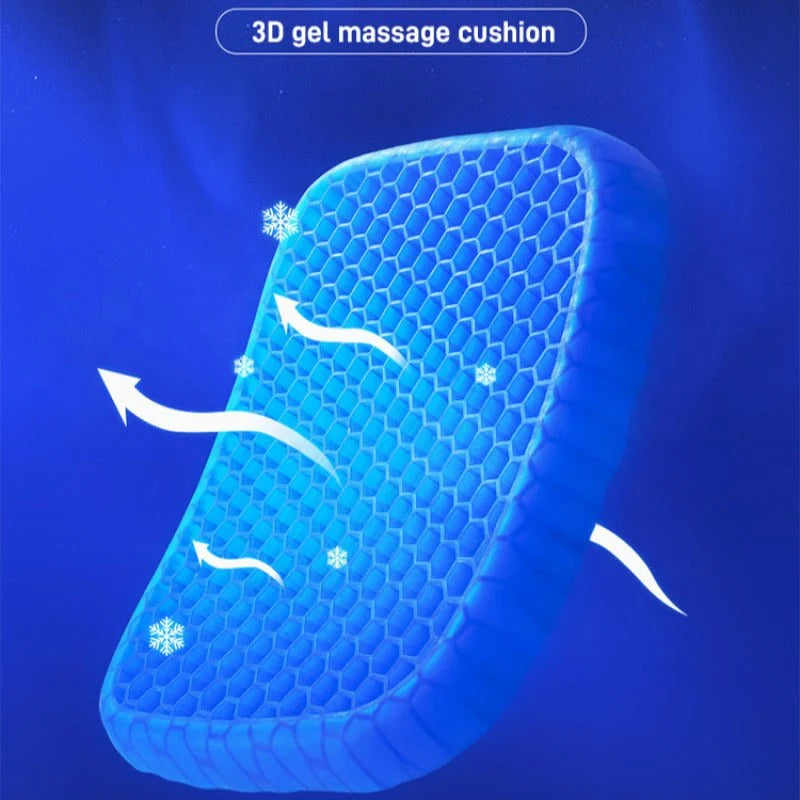3D Cooling Gel Car Seat Cushion – Breathable & Comfortable ShifBy