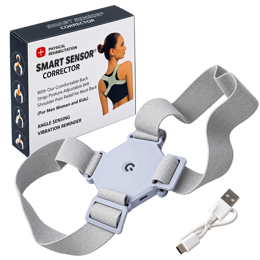 Smart Adjustable Posture Corrector - transparent background