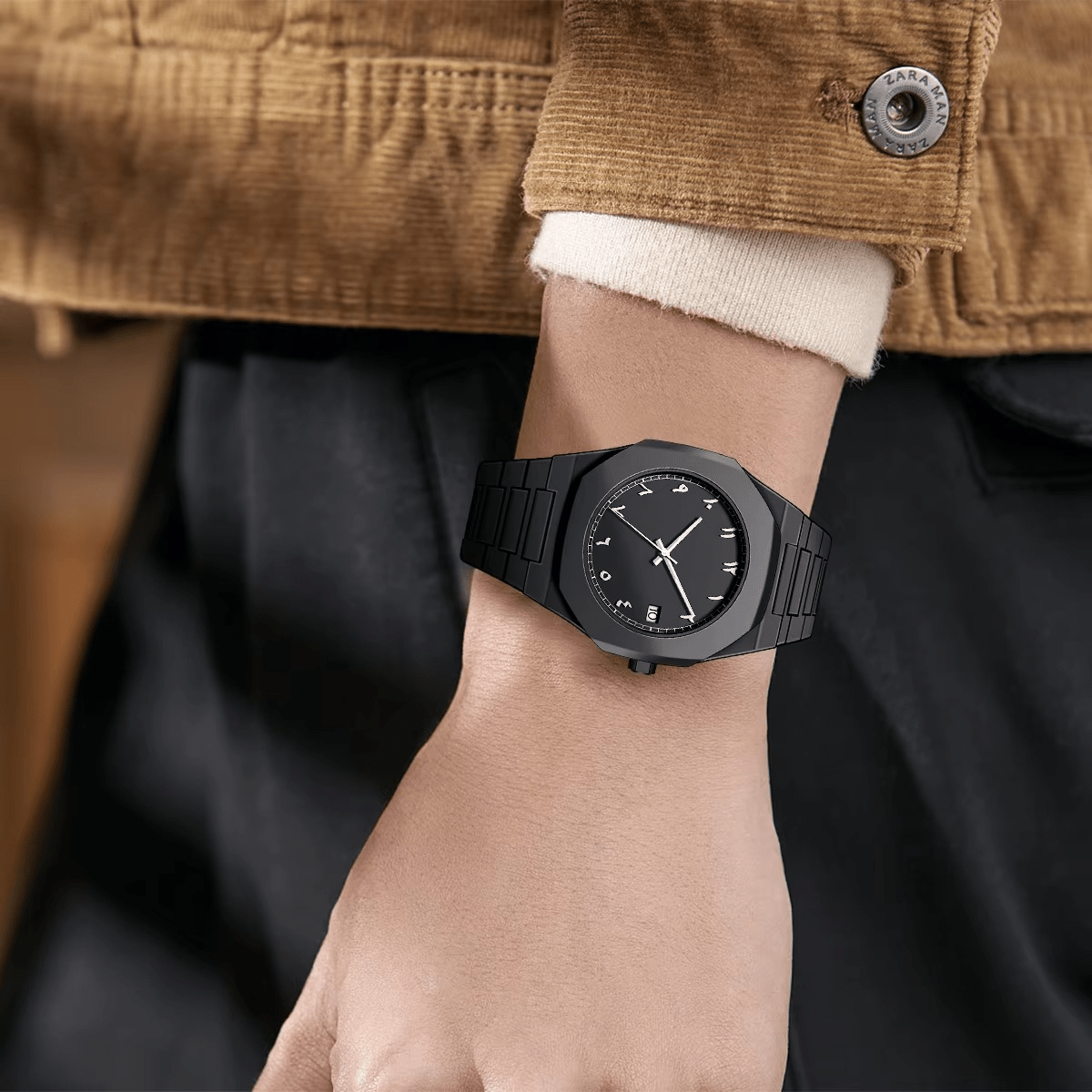 Stainless Steel Arabic Watch - Zambeel
