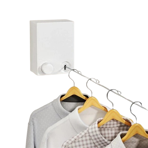 Premium Retractable Clothesline – Wall Mounted Space Saving Laundry Drying Rack