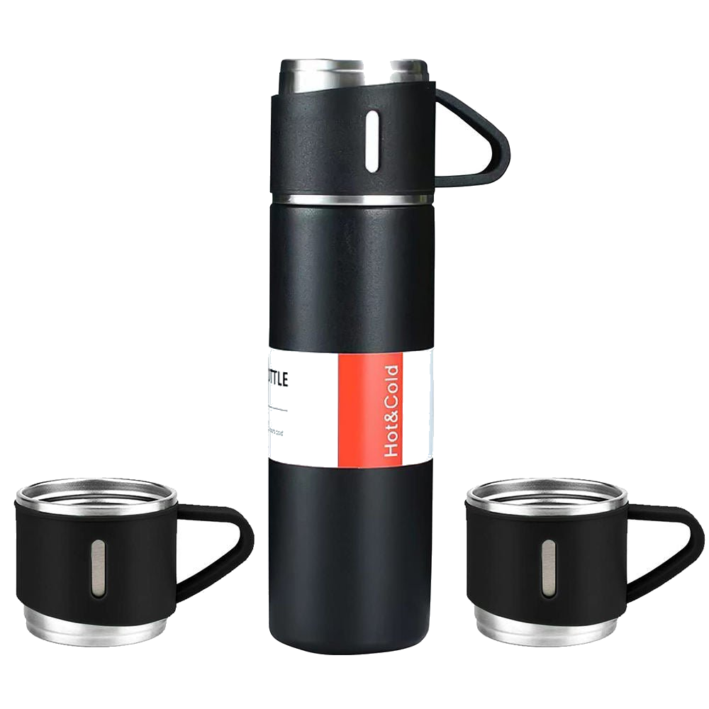 Vacuum Flask Set - transparent background