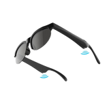 Wireless Headset Glasses - transparent background