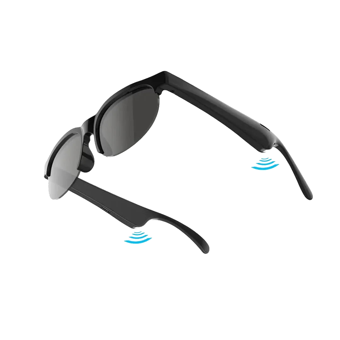 Wireless Headset Glasses - transparent background